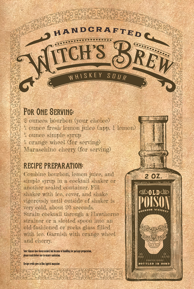 Moonlight Masquerade 2020 cocktail recipe card