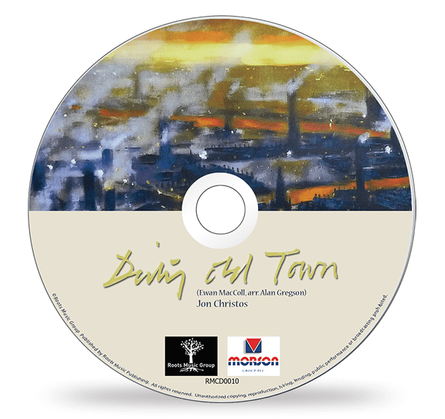 disc label for Jon Christos LP Dirty Old Town